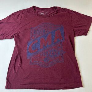 CMA Fest Shirt Mens Medium Maroon 2019 Nashville Tennessee Music Country Tee